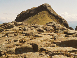 Cracked Peridotite on Askival ridge 